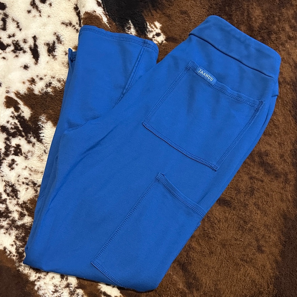 Jannuu scrub pants royal blue